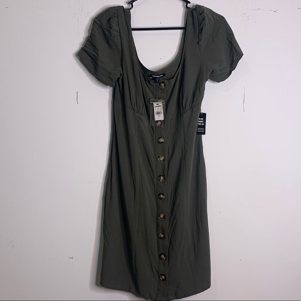 Express Button Down Dress